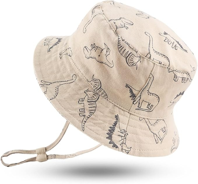 XIAOHAWANG Baby Boy Sun Hat Infant Toddler Dinosaur Bucket Hats Summer Baby Boys Beach Caps | Amazon (UK)