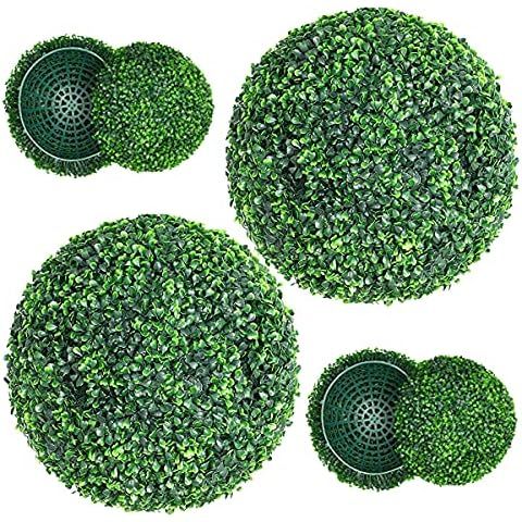 ROTEBIENE 2 Packs 18.9-inch Artificial Plant Topiary Balls for Outdoor Decor, Garden Spheres Deco... | Amazon (US)