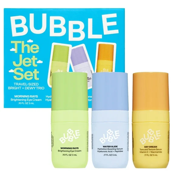 Bubble Skincare The Jet Set Trio Mini Serums Kit, for All Skin Types, Travel & Trial, Gifting set... | Walmart (US)