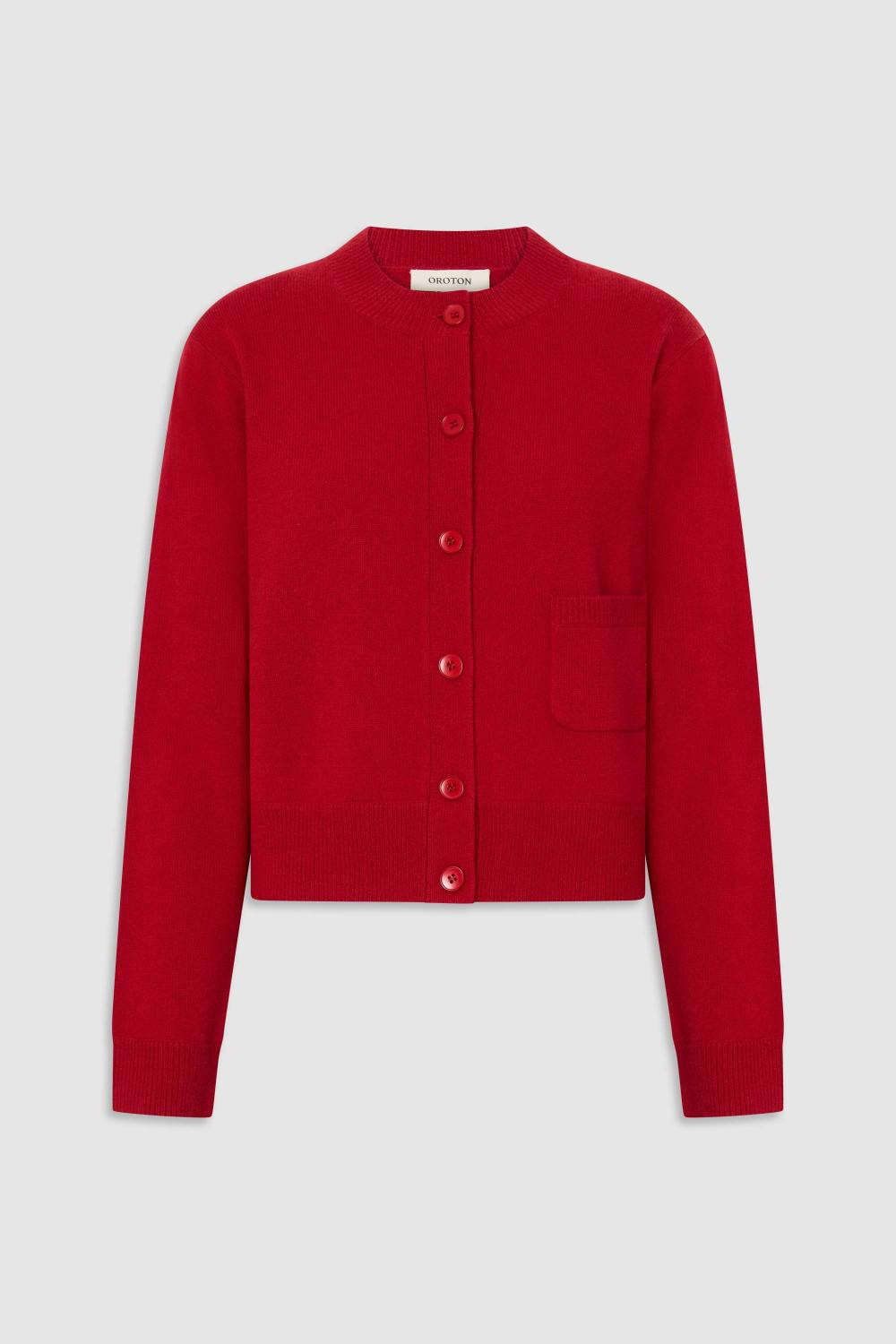 WILLOW CARDIGAN Market Red | Oroton