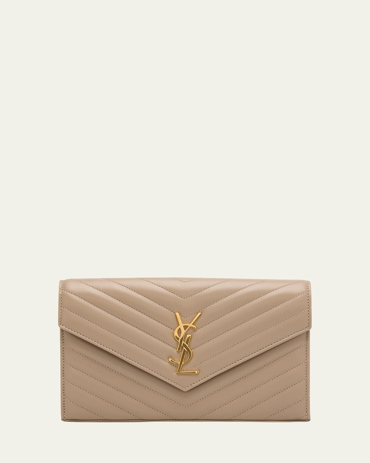 YSL Monogram Large Wallet on Chain in Smooth Leather | Bergdorf Goodman
