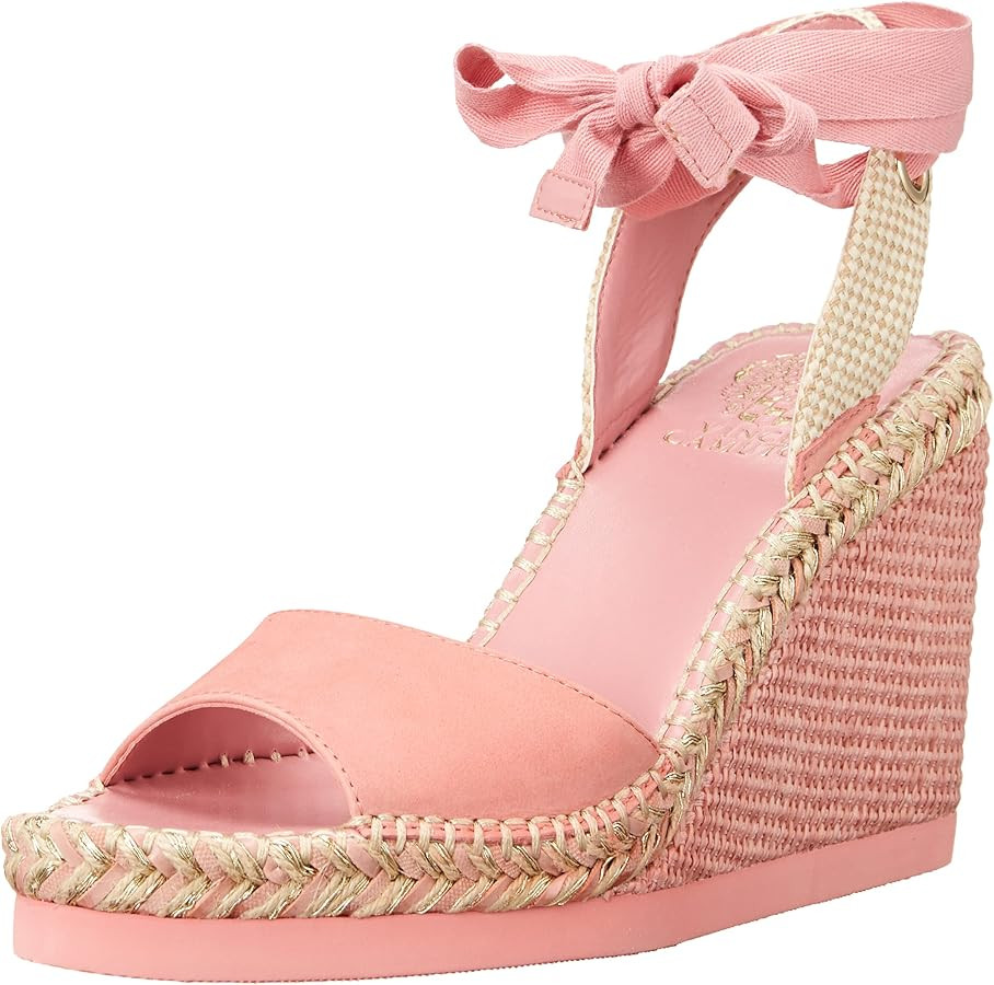 Vince Camuto Women's Bendsen Espadrille Wedge Sandal, Summer Brunch Date, Casual Date, Pink OOTD | Amazon (US)