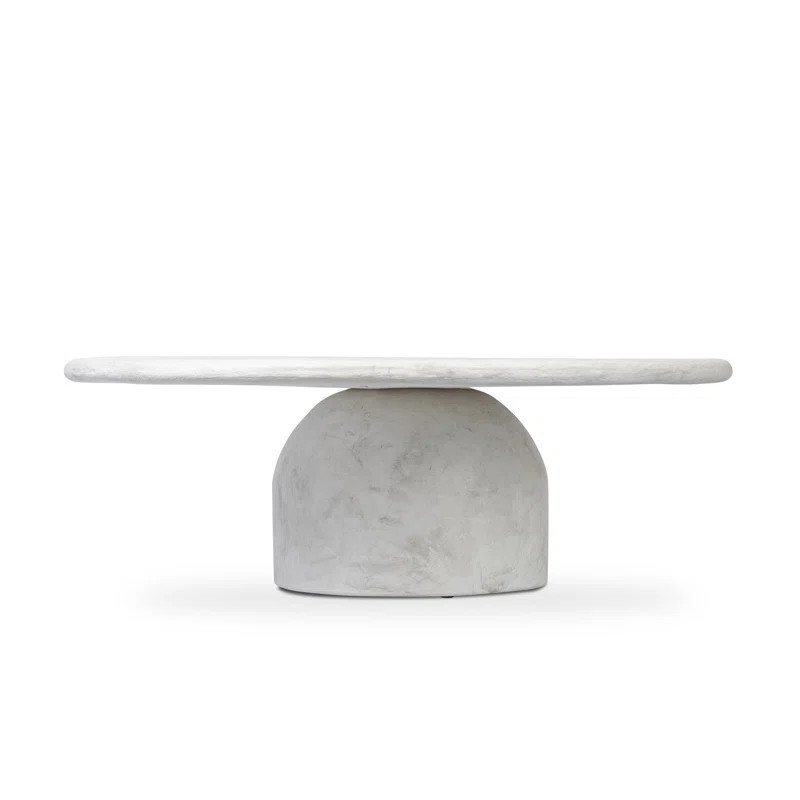 Freimut Coffee Table-Textured Lunar Concrete | Joss & Main