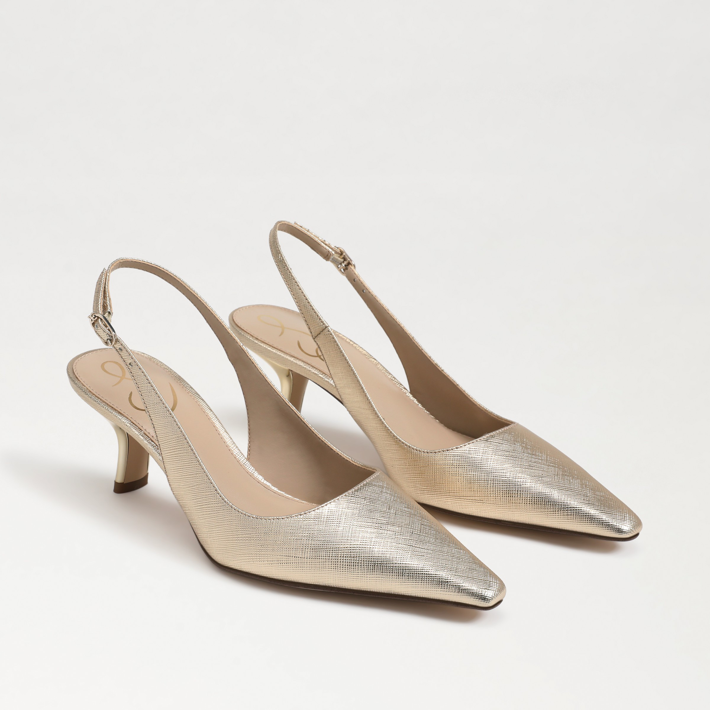Sam Edelman Bianka Slingback Pump Gold Leaf 5.0 | Sam Edelman CA