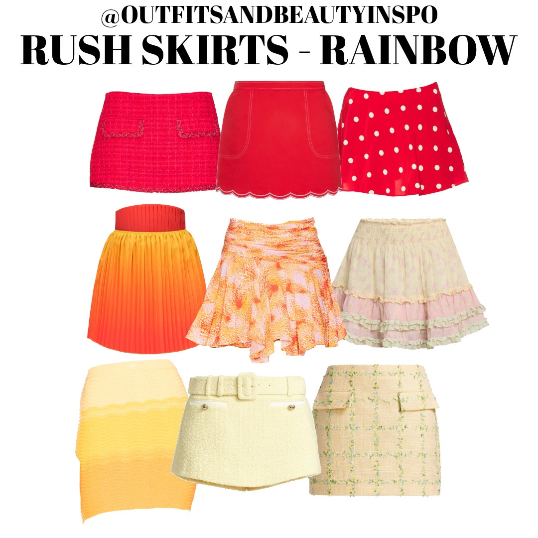SORORITY RUSH SKIRTS BY THE RAINBOW🌈🛍️

#LTKStyleTip #LTKSeasonal #LTKBeauty