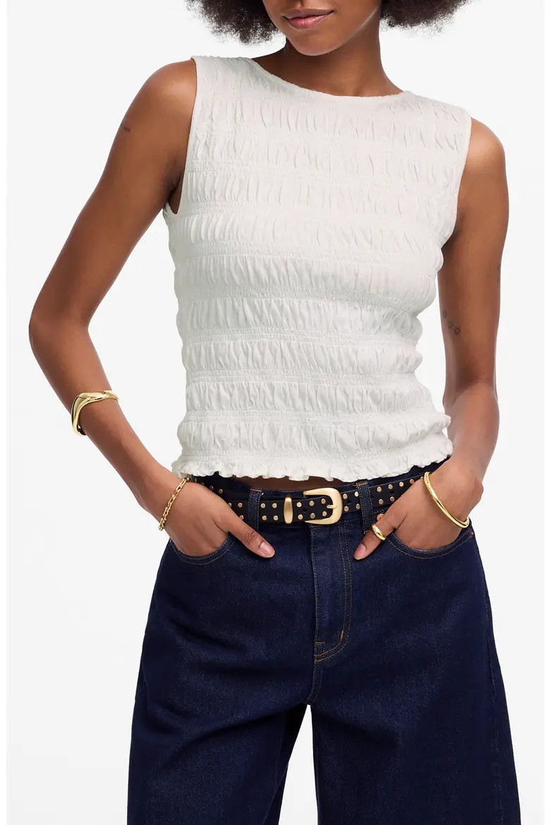 Smocked Tank Top (Women) | Nordstrom | Nordstrom
