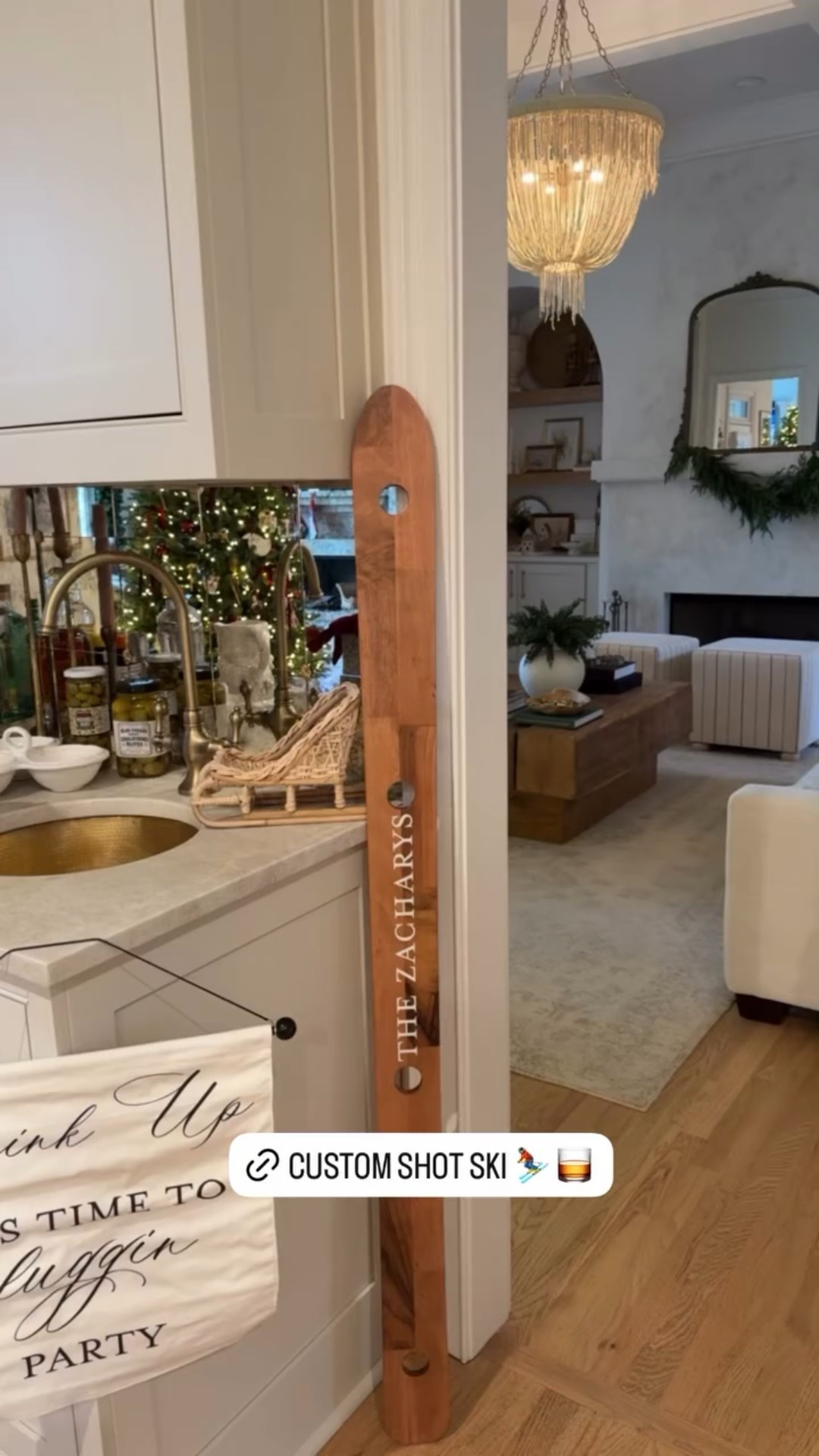 Custom shot ski- perfect for hosting and doubles as decor!! ⛷️🎿

#LTKHoliday