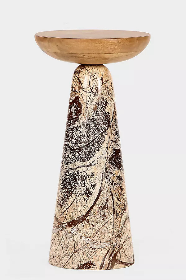 Twin Marble Drink Table | Anthropologie (US)