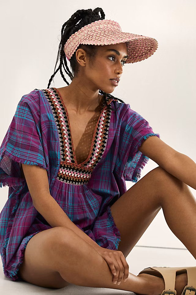 Island Hopper Speckled Straw Visor | Free People (Global - UK&FR Excluded)