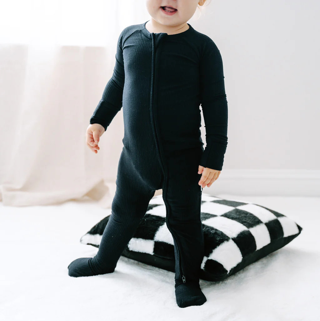BLACK RIB DREAM ROMPER | Dream Big Little Co.