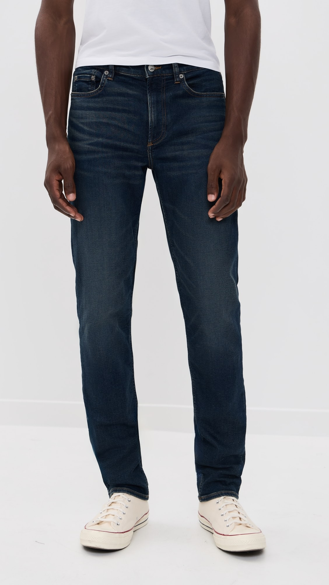 Stretch Terry Indigo 5 Pocket Jeans 32" | Shopbop