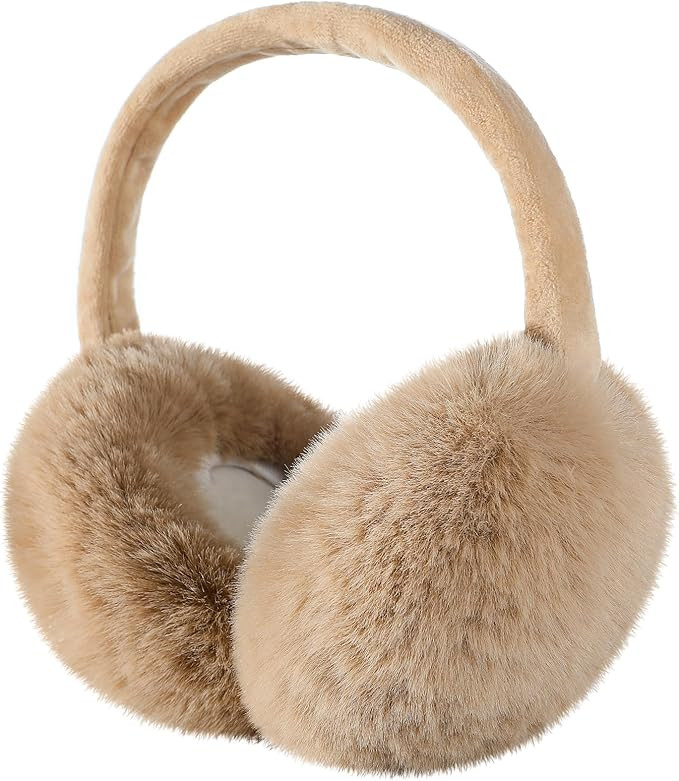 Ear Muffs for Winter Women - Adjustable Earmuffs for Women Winter Foldable | Amazon (US)