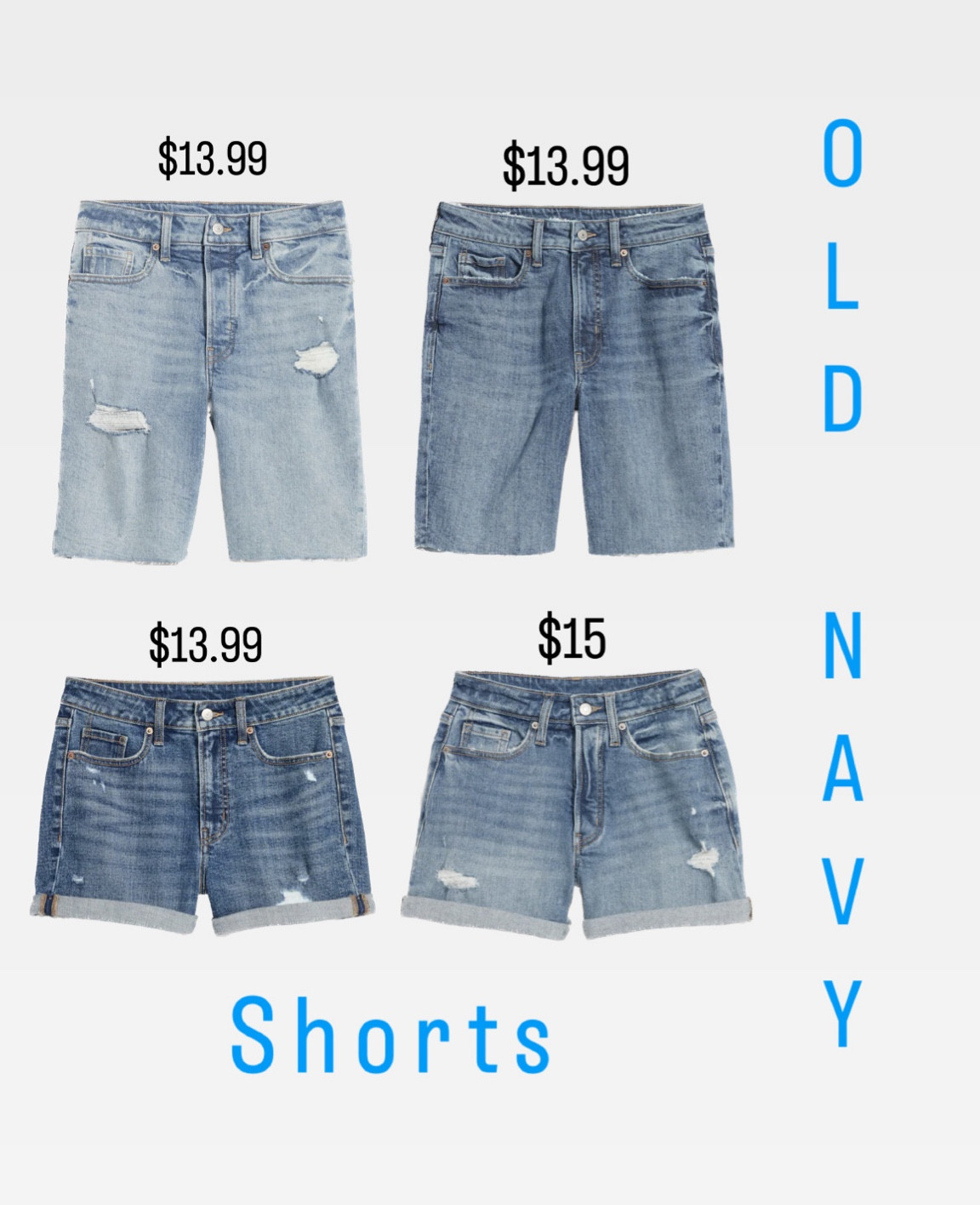 Old a navy denim shorts 

#LTKsalealert #LTKunder50 #LTKstyletip