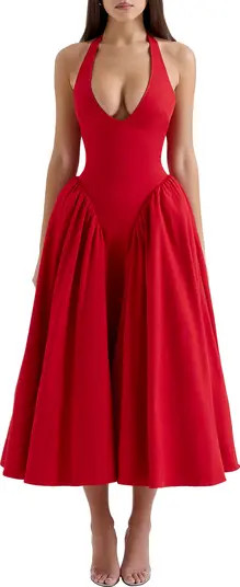 Marilyn Halter Midi Dress | Nordstrom