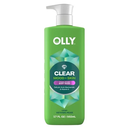 OLLY Body Wash With Salicylic Acid, Niacinamide & Vitamin A Clear Mood + Skin For Smoother Skin ,17 fl oz | Walmart (US)