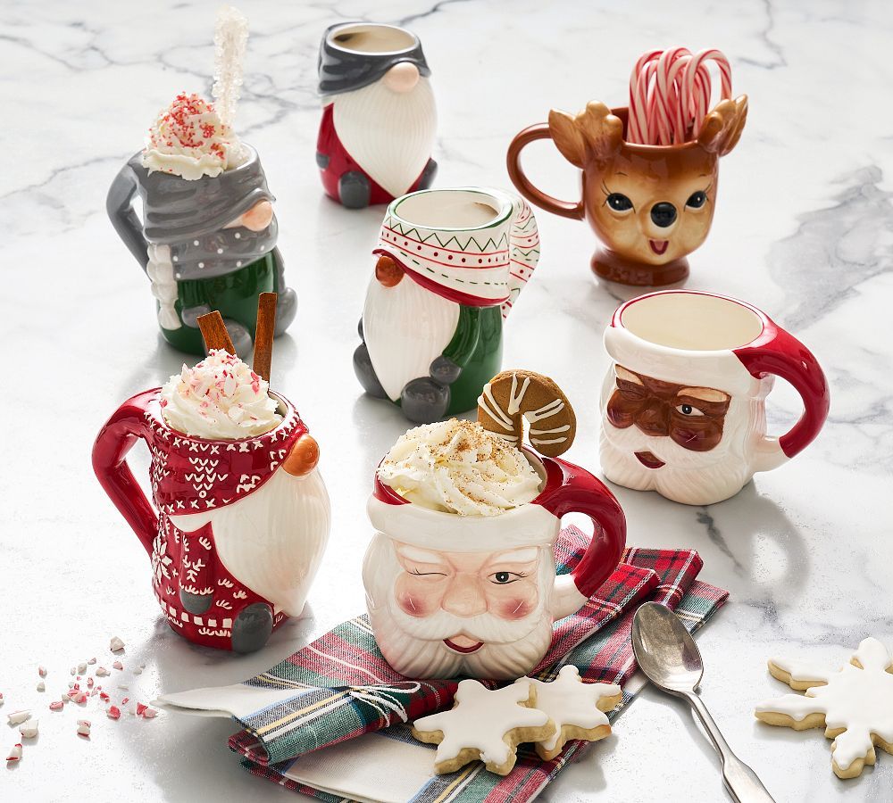 Holiday Ceramic Mug Collection | Pottery Barn (US)