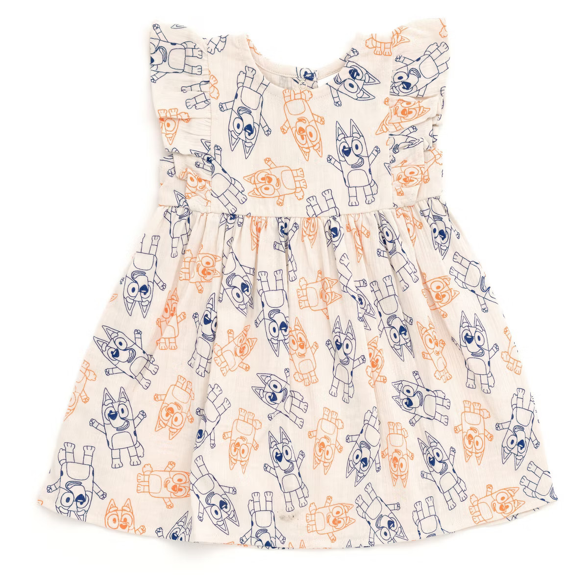 Bluey Bingo Toddler Girls Cotton Gauze Matching Family Dress Girl's Dress 2T | Target