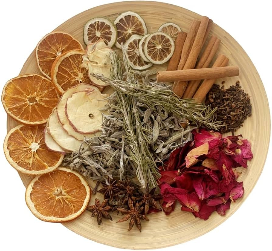 Simmering Potpourri, Potpourri Simmer Pot - Cinnamon, Cloves, Rosemary, Orange Slices, Apple Slic... | Amazon (US)