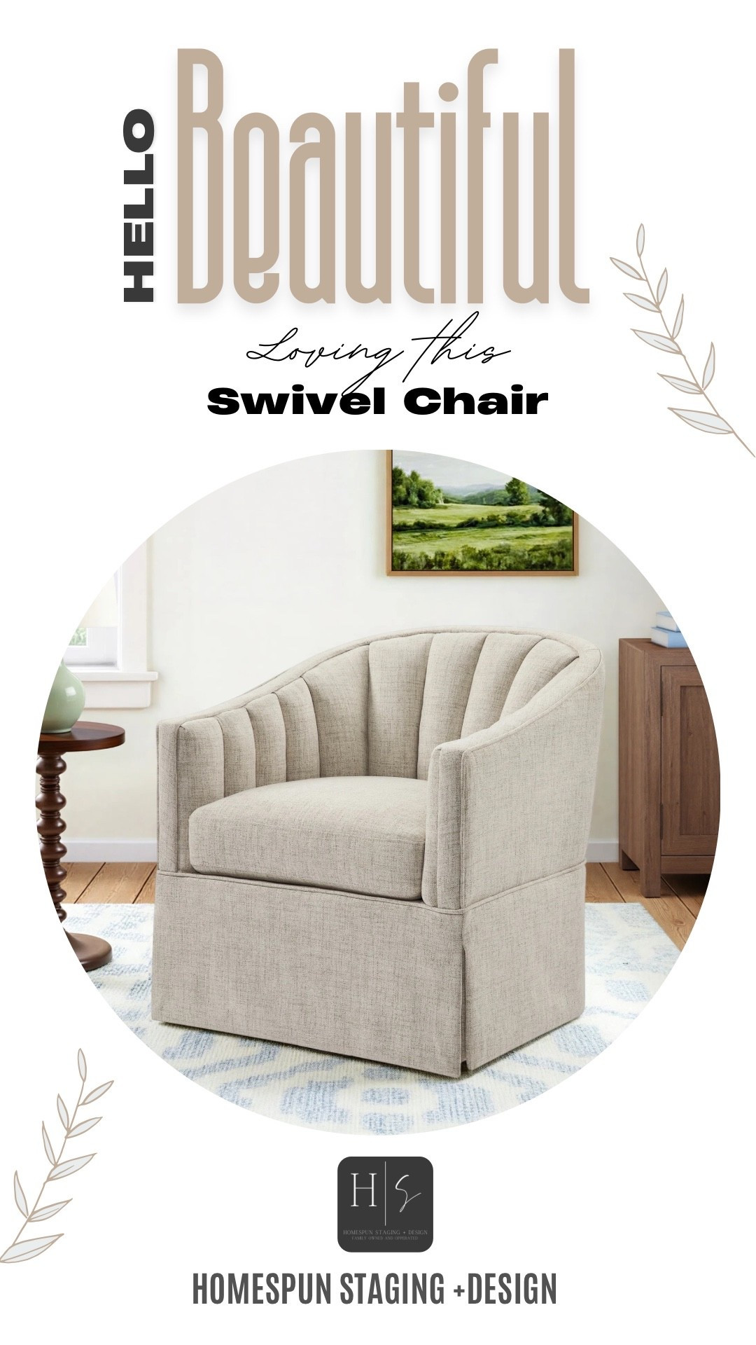 Loving this swivel chair 😍

#LTKHome #LTKMidsize