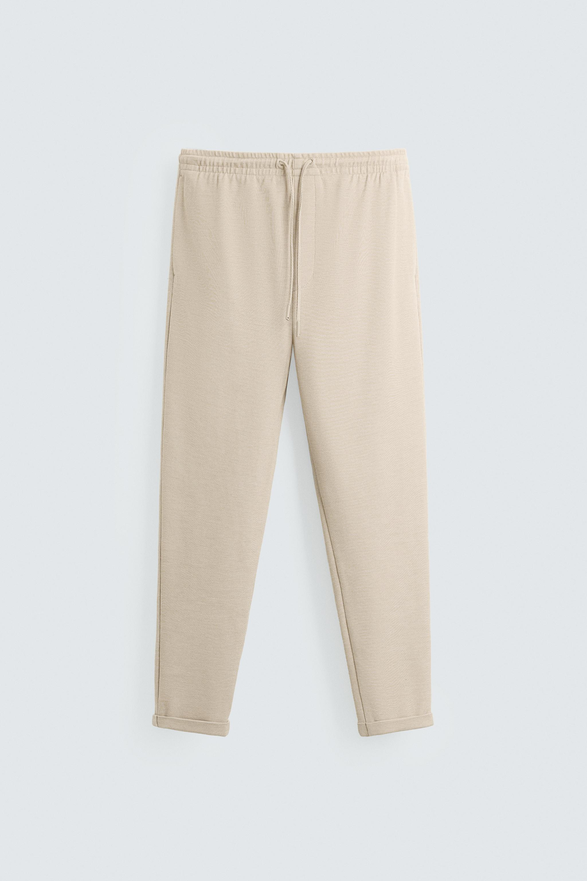 EASY CARE JOGGER WAIST PANTS | Zara US