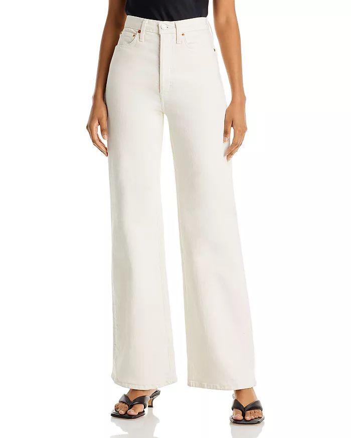 '70s Ultra High Rise Wide Leg Jeans in Vintage White | Bloomingdale's (US)