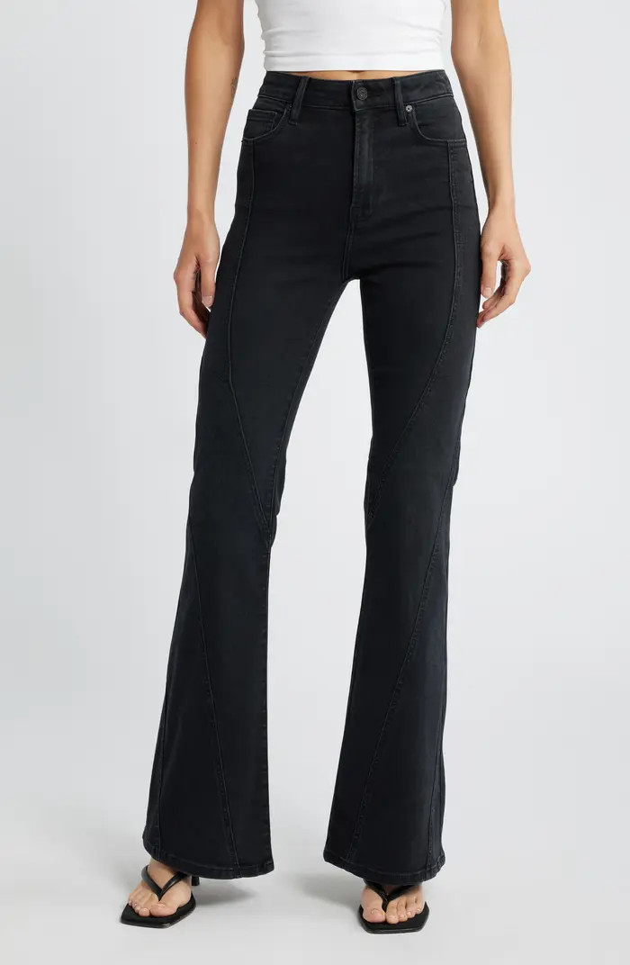 Seamed High Waist Flare Jeans | Nordstrom