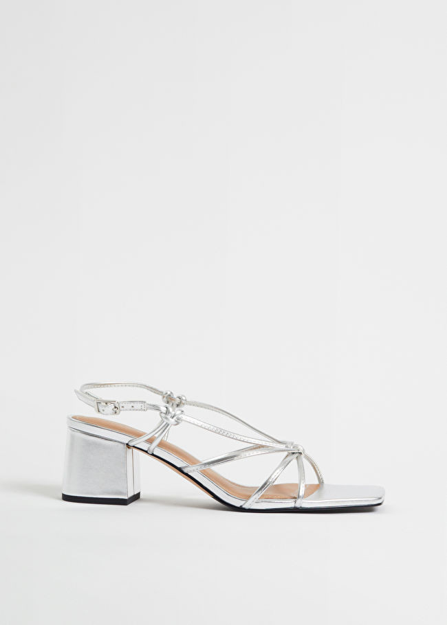 Strappy Knotted Leather Sandals | & Other Stories - US