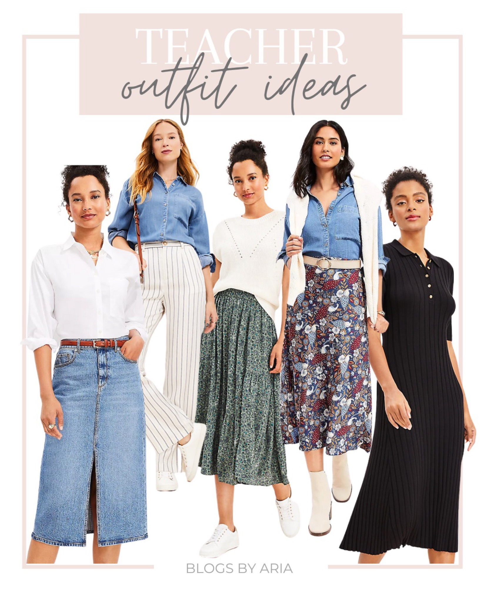affordable teacher outfits for back to school! 

Denim midi skirt, maxi skirt, polo dress 

Casual teacher outfits. Teacher outfits, elementary teacher outfits, cute teacher outfits, teacher outfit ideas, business casual outfit, what to wear to work, what to wear in office, workwear , casual workwear 

#LTKworkwear #LTKstyletip #LTKBacktoSchool #LTKunder100 #LTKunder50 #LTKsalealert