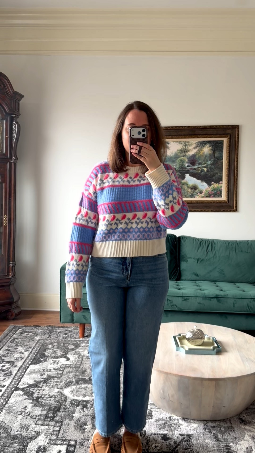 Target outfit - wearing mediums.

Spanx jeans, target sweater, winter outfit, mules

#LTKSeasonal #LTKFindsUnder100 #LTKFindsUnder50