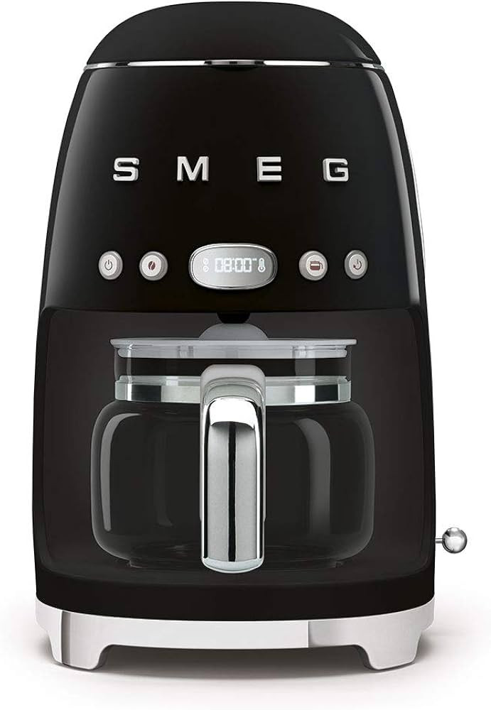 Smeg DCF02BLUK Drip Coffee Machine, Auto-Start Mode, Reuseable Filter, Digital Display, Anti-Drip... | Amazon (UK)