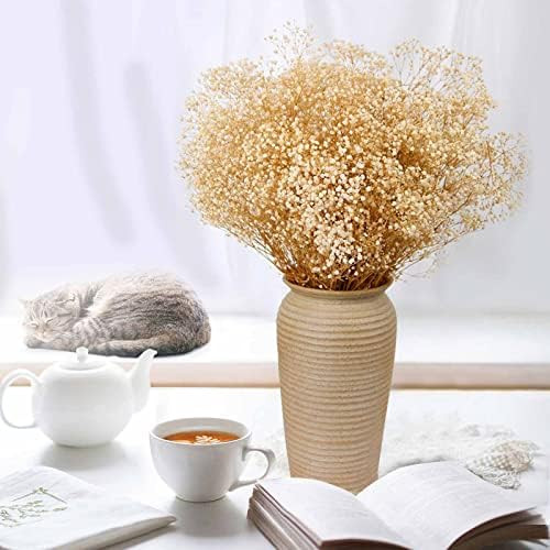 Amazon.com: Dried Babys Breath Flowers Bouquet-17 Inch 1800+ Ivory White Dry Flowers, Natural Gyp... | Amazon (US)