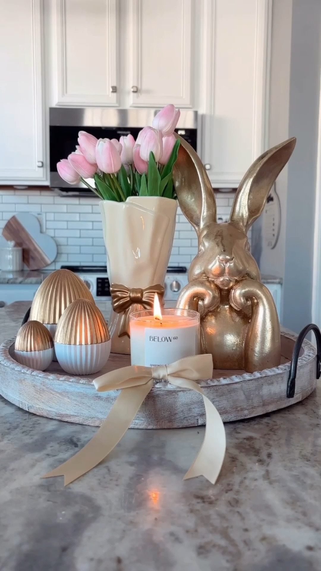 Simple spring centerpiece, but make it elevated 🌷
This was one of my favorite looks from last year! I’m still so obsessed with this vase & those gold bunnies, they add the perfect touch of charm and elegance 🙌🏼

Comment “Shop” & I’ll send the links straight to your inbox 🫶🏻








.
.
.
.
.
.
#springdecor #easterdecor #springdecorating #springcenterpiece #eastercenterpiece 

#LTKHome #LTKSeasonal