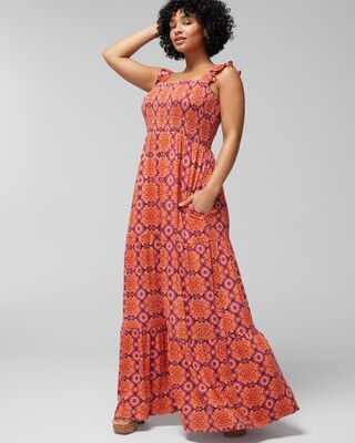 Flutter Sleeve Maxi Bra Dress | SOMA
