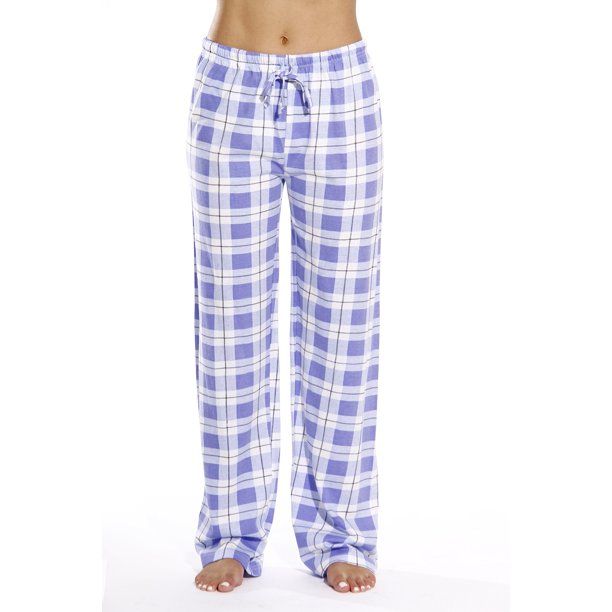 Just Love Women's Plaid Pajama Pants in 100% Cotton Jersey - Comfortable Sleepwear for Women (Per... | Walmart (US)