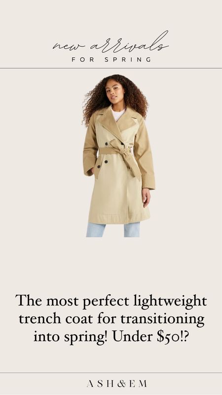 The best light weight trench coat for transitioning into spring and summer! Under $50!

#LTKSeasonal #LTKstyletip #LTKfindsunder50