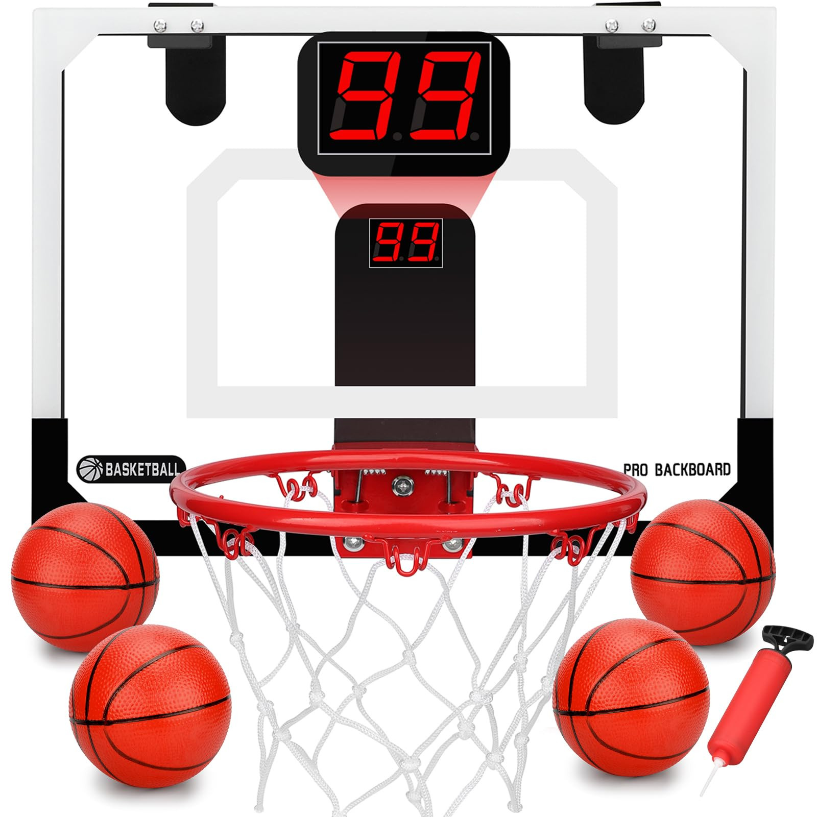 Mini Indoor Basketball Hoop for Kids 5 6 7 8 9 10+Years Old Boys,Automatic Scoring Basketball Hoo... | Amazon (US)