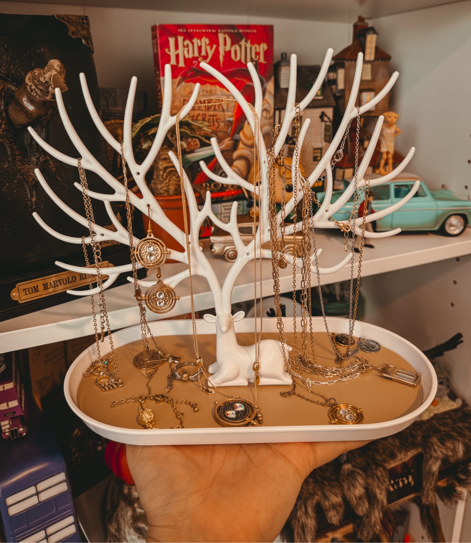 Antler jewelry holder! Perfect for all my Harry Potter jewelry 💍 

#harrypotter #unboxing #amazonfinds #harrypottercollection

#LTKSpringSale #LTKhome