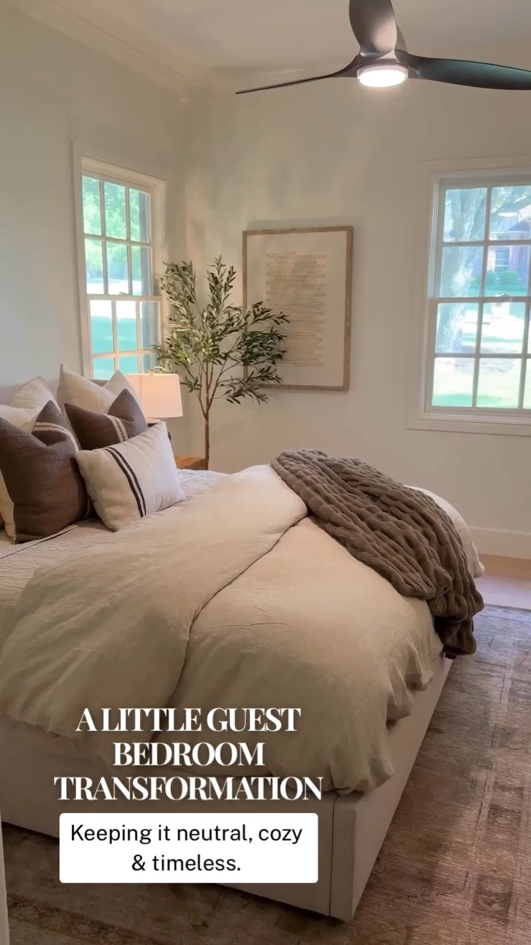 Giving this little guest bedroom a simple refresh with neutral layers, cozy textures, and timeless pieces that make the space feel warm and inviting. I love how a few thoughtful updates can make a room feel completely different without overdoing it.

#LTKHome #LTKdayinmylife