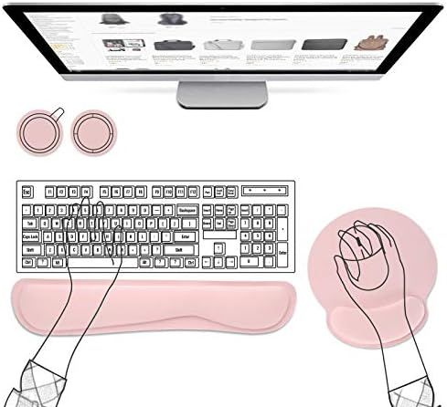 AtailorBird Mouse Pad with Wrist Support, Keyboard Wrist Rest, Durable Comfortable 2 Set for Lapt... | Amazon (UK)