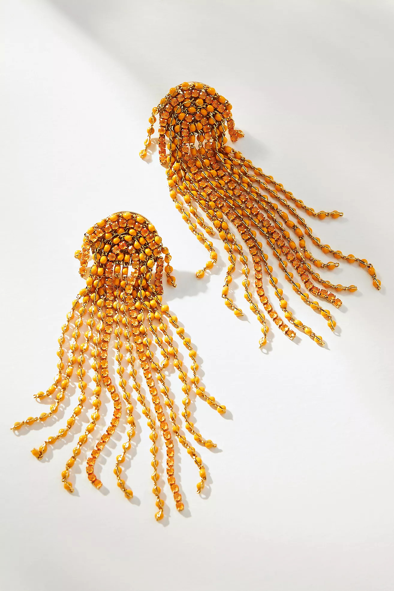 Beaded Crystal Waterfall Earrings | Anthropologie (US)