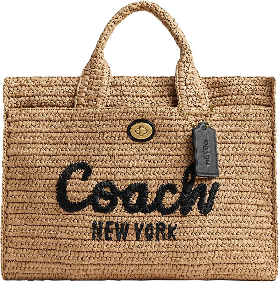 Coach Straw Cargo Tote, B4/Natural | Amazon (US)