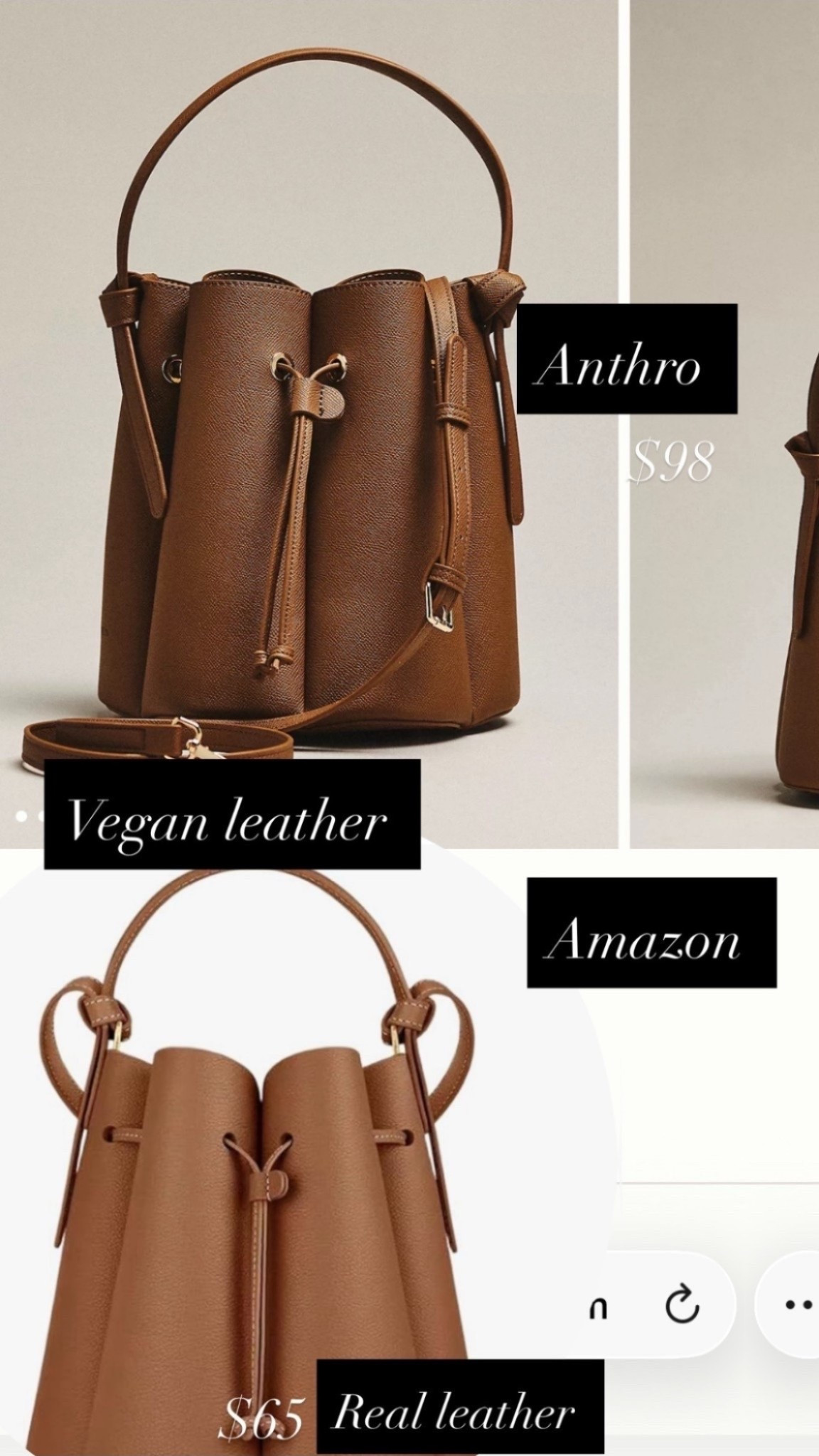 Found the look for less and honestly… it’s so good. Same structured bucket shape, rich brown tone, and elevated feel but at a way better price. Love that it still gives that polished, everyday bag moment whether you carry it top handle or crossbody.

bucket bag, brown handbag, designer look for less, amazon fashion find, everyday purse, neutral accessories, classic style bag, crossbody bag, minimal chic style, affordable fashion, capsule wardrobe pieces, SavannahK 

#LTKMothersDay #LTKmomlife #LTKootd