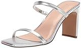 Amazon.com: The Drop Women's Avery Square Toe Two Strap High Heeled Sandal, Clear, 8 : Clothing, ... | Amazon (US)