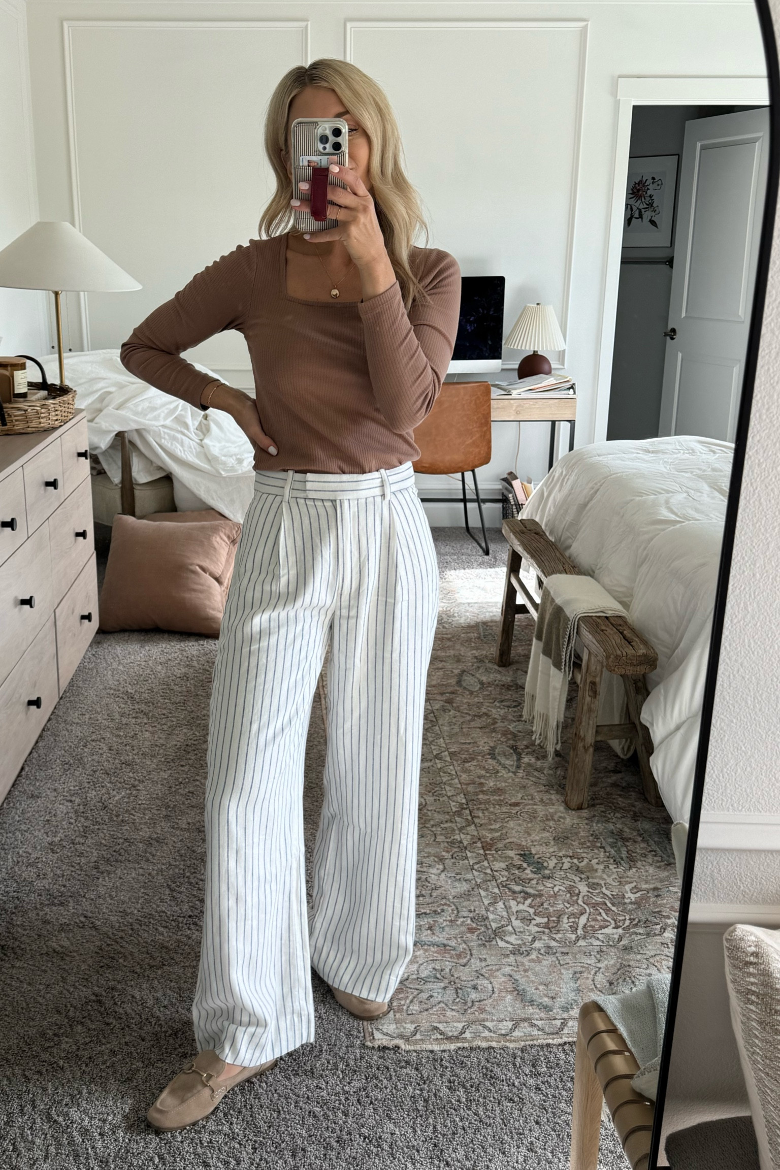 Cozy but elevated look for a design day with a client. Wearing my tts 25 in the pants.

#LTKover40 #LTKstyletip