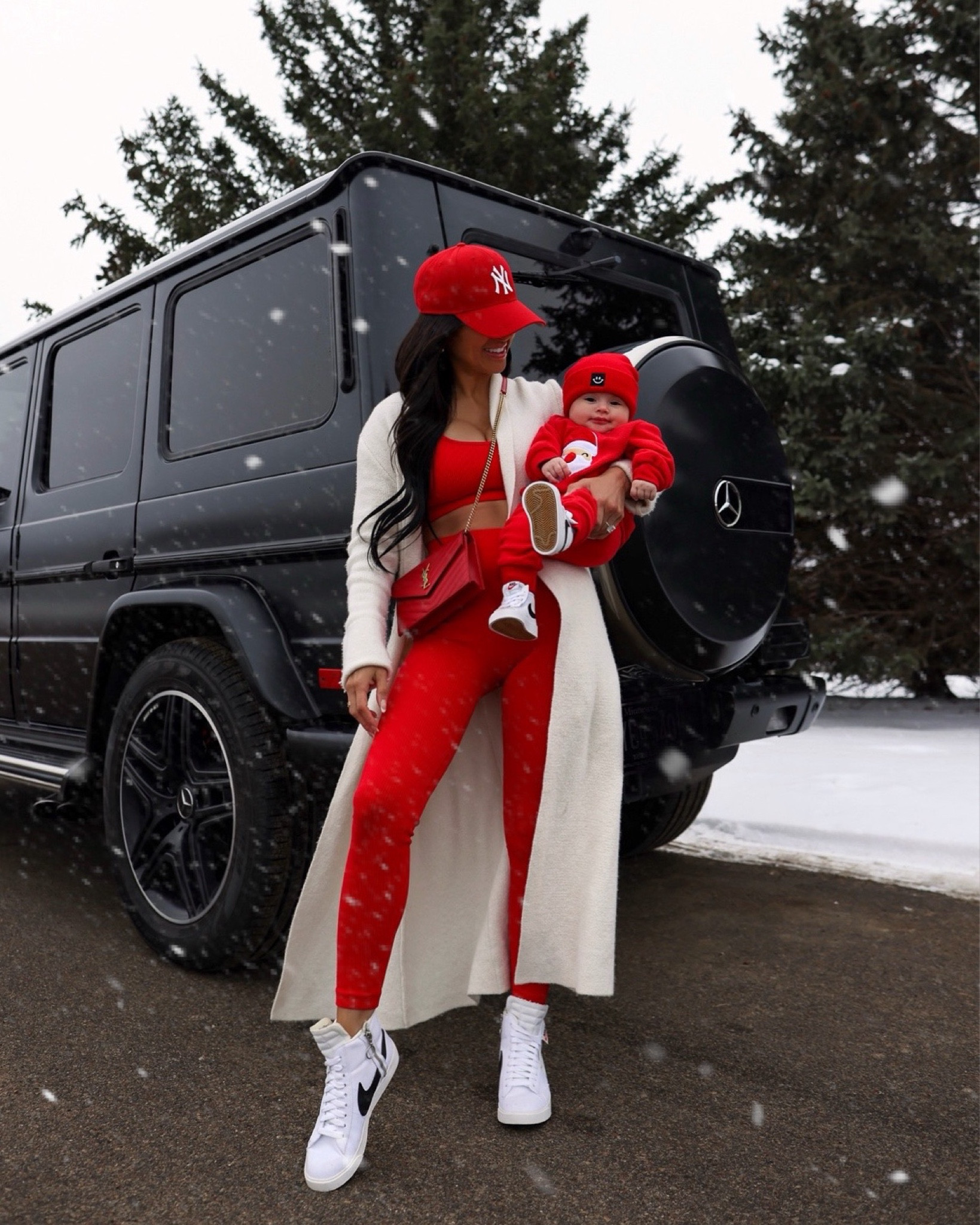 Casual Christmas Eve outfit mommy and me
Amazon red set wearing a small
Amazon baby Santa outfit 
Nike blazer sneakers run TTS




#LTKFindsUnder100 #LTKSeasonal #LTKBaby