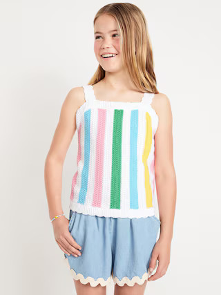 Sleeveless Sweater-Knit Tank Top for Girls | Old Navy (US)