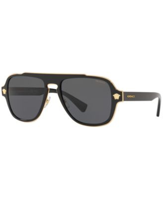 Versace Men's Polarized Sunglasses, VE2199 - Macy's | Macy's