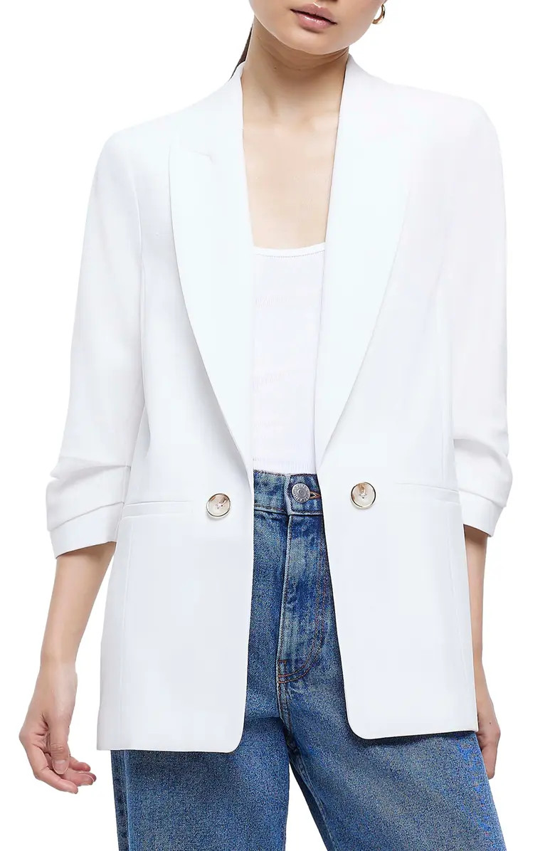 Pleated Sleeve Blazer | Nordstrom