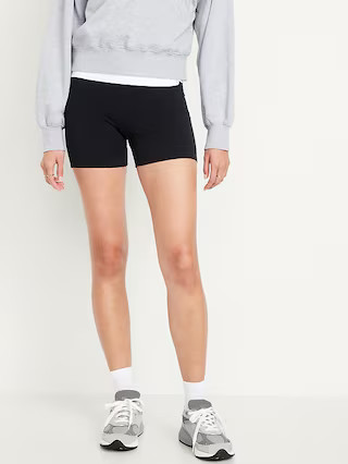 High-Waisted Biker Shorts -- 4-inch inseam | Old Navy (US)