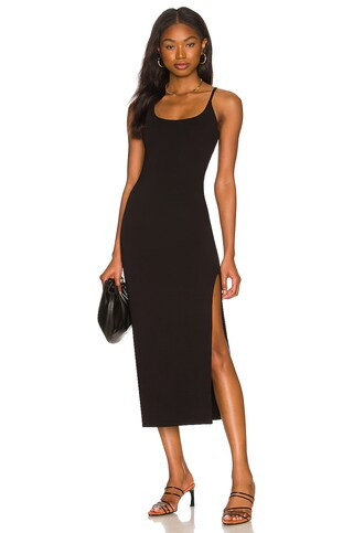 Lovers and Friends Madalin Midi Dress in Black from Revolve.com | Revolve Clothing (Global)
